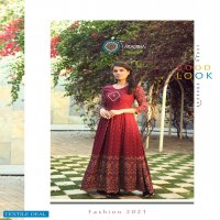 RIWAAZ BY ARADHNA RAYON WORK LONG EVENING GOWN COLLECTION