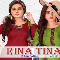 RIna Tina Two Top Vol-15 Wholesale Printed Low range Dress