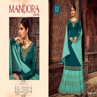 RSF PRESENT MANDORA SATIN GEORGETTE SILK LONG SUIT WITH GHAGHRA STYLE COLLECTION