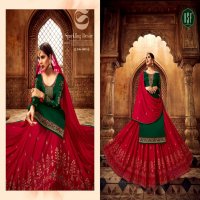 RSF PRESENT MANDORA SATIN GEORGETTE SILK LONG SUIT WITH GHAGHRA STYLE COLLECTION