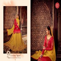 RSF PRESENT MANDORA SATIN GEORGETTE SILK LONG SUIT WITH GHAGHRA STYLE COLLECTION