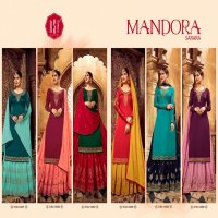 RSF PRESENT MANDORA SATIN GEORGETTE SILK LONG SUIT WITH GHAGHRA STYLE COLLECTION