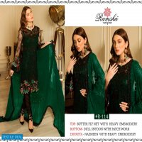 Ramsha R-114 Colours Wholesale Pakistani Dresses