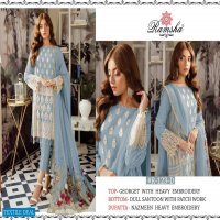 Ramsha R-123 Colour Wholesale Pakistani Salwar Kameez
