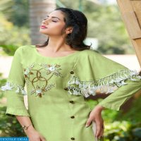 Rangjyot Kayaa Vol-1 Wholesale Reyon Kurti With Pant Catalogs