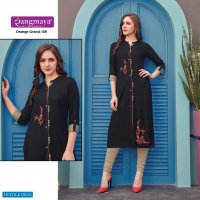 Rangmaya Orange Grand Wholesale Full Stitched Tops