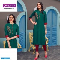 Rangmaya Orange Grand Wholesale Full Stitched Tops