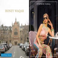 Regalia Honey Waqar Conquerir le monde ss 19 Wholesale Luxury Festival Lawn Collection