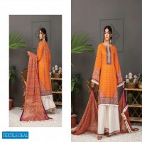 Regalia Orchid Printed Lawn With Silk Dupatta Wholesale Pakistani Suits Dealer