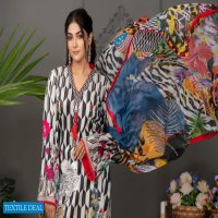 Regalia Orchid Printed Lawn With Silk Dupatta Wholesale Pakistani Suits Dealer