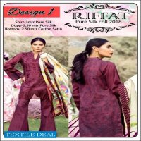Riffat Pure Silk Collection With Pure Silk Dupatta Wholesale Dresses