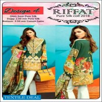 Riffat Pure Silk Collection With Pure Silk Dupatta Wholesale Dresses