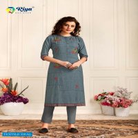 Riya Star Girl Wholesale Long Work Kurtis