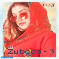 Rung Zubeda Vol-3 Wholesale Reyon Fabrics Full Stitched Dress With Matching Mask