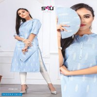 S4U BY SHIVALI PRESENT FYRE VOL 1 FANCY SUPER COMFORTABLE KURTI WITH MATCHING BAG WHOLESALER