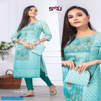 S4U BY SHIVALI PRESENT FYRE VOL 1 FANCY SUPER COMFORTABLE KURTI WITH MATCHING BAG WHOLESALER