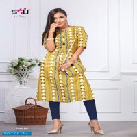 S4U BY SHIVALI PRESENT FYRE VOL 1 FANCY SUPER COMFORTABLE KURTI WITH MATCHING BAG WHOLESALER