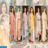 SAANIYA TRENDZ QALAMKAR VOL 4 CAMBRIC COTTON PRINTED PAKISTANI SUIT CONCEPT