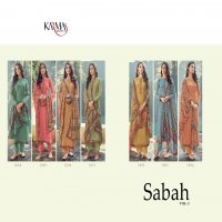 SABAH VOL 3 BY KARMA 2088-2094 SERIES MUSLIN EMBROIDERY SUITS WHOLESALER
