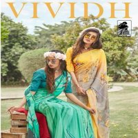 SAHIBA  VIVIDH  PRINTED  Formal Indian Sarees