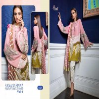 SANA SAFINAZ MAHAY COLLECTION VOL 2 BY SHREE FABS COTTON PRINT EMBROIDERY PAKISTANI SUITS