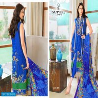SAPPHIRE LAWN GRAND COLLECTIONS PURE LAWN CASUAL WEAR SALWAR KAMEEZ AT LOWEST PRICE