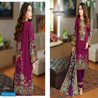 SAPPHIRE LAWN GRAND COLLECTIONS PURE LAWN CASUAL WEAR SALWAR KAMEEZ AT LOWEST PRICE