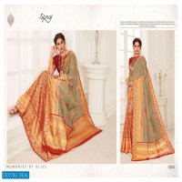 SAROJ PRESENT PANGHAT COTTON SILK LOOKING RICH SAREE WHOLESALE PRICE IN INDIA