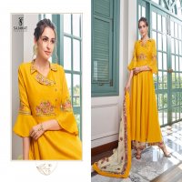 SARTHI VOL 10 OF SAJAWAT MASLIN EMBROIDERY READY MADE PLAZZO STYLE SALWAR KAMEEZ