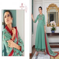 SARTHI VOL 10 OF SAJAWAT MASLIN EMBROIDERY READY MADE PLAZZO STYLE SALWAR KAMEEZ