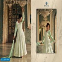 SAYURI DESIGNER LAUNCH BREEZE REAL GEORGETTE PARTY AND WEDDING WEAR DESIGNER LONG SUITS
