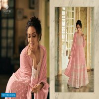 SAYURI DESIGNER LAUNCH BREEZE REAL GEORGETTE PARTY AND WEDDING WEAR DESIGNER LONG SUITS