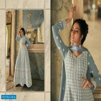 SAYURI DESIGNER LAUNCH BREEZE REAL GEORGETTE PARTY AND WEDDING WEAR DESIGNER LONG SUITS