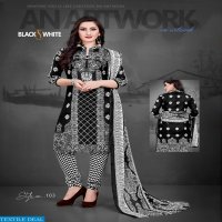 SC Black White Wholesale printed Dress Material