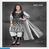 SC Black White Wholesale printed Dress Material
