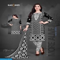 SC Black White Wholesale printed Dress Material