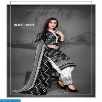 SC Black White Wholesale printed Dress Material