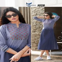 SERIEMA KUMB PREMIER  DENIM  FUNKY LOOK  KURTIS
