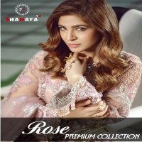 SHANAYA ROSE PREMIUM COLLECTION HEAVY NET WITH WORK PAKISTANI SUITS CONCEPT