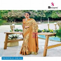 SHANGRILA LATIKA DIGITAL DOUBLE PALLU DIGITAL WEAVING SARI EXPORTER FROM SURAT
