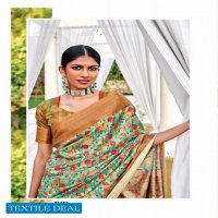 SHANGRILA LATIKA DIGITAL DOUBLE PALLU DIGITAL WEAVING SARI EXPORTER FROM SURAT