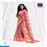 SHANGRILA LAUNCH SIMAAYA VOL 2 LINEN COTTON SAREE WHOLESALE RATE