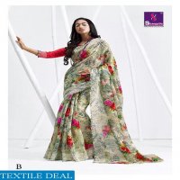 SHANGRILA LAUNCH SIMAAYA VOL 2 LINEN COTTON SAREE WHOLESALE RATE