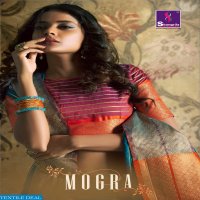 SHANGRILA PRESENT MOGRA WEAVING CASUAL WEAR SAREE CATLOG COLLECTION