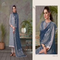 SHIDDAT PRESENT SIYAHI COTTON SATIN SUMMER WEAR FANCY SUITS WHOLESALER