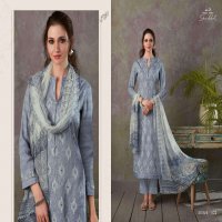 SHIDDAT PRESENT SIYAHI COTTON SATIN SUMMER WEAR FANCY SUITS WHOLESALER