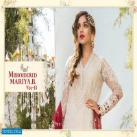 SHREE FAB MBROIDERED MARIYA B VOL 13 SUPER NX BUTTERFLE NET PAKISTANI SUITS CONCEPT