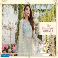 SHREE FAB MBROIDERED MARIYA B VOL 13 SUPER NX BUTTERFLE NET PAKISTANI SUITS CONCEPT