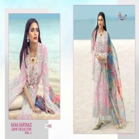 SHREE FAB SANA SAFINAZ LAWN COLLECTION VOL 1 BUTTERFLY NET PAKISTANI SUIT CONCEPT