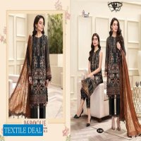 SHREE FABS BAROQUE EMBROIDERED COLLECTION VOL 3 GEORGETTE PAKISTANI SUITS